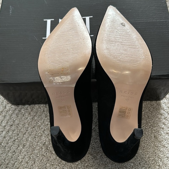 Reiss- Black Suede —Heels- Size 38 - US size 7 1/2 - Picture 7 of 8